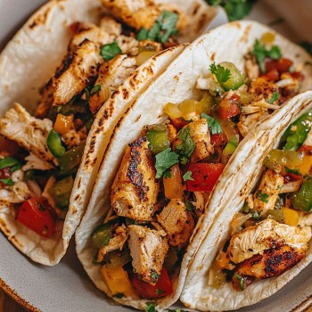 3 Chicken Mexican Tacos