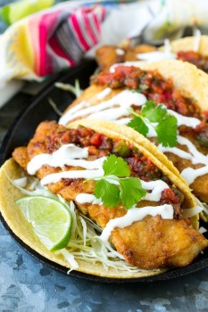 3 Fish Fillet Tacos